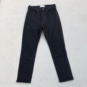 Everlane High Waist Straight Black Jeans 26 Regular